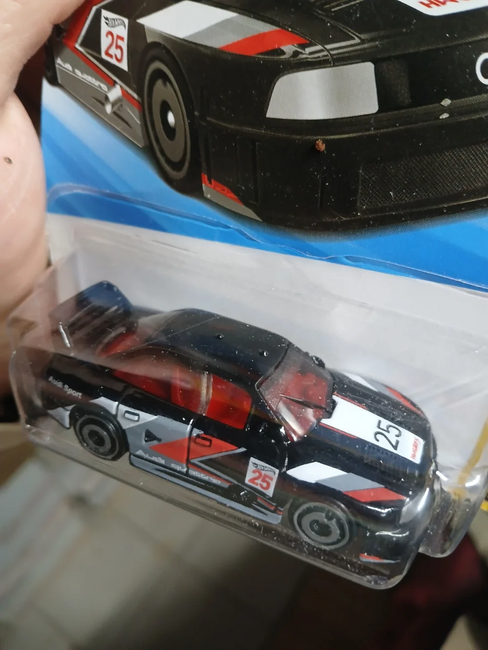 1:64 scale die-cast Hot Wheels Audi 90 Quattro from the Peak Pursuit sub-series.